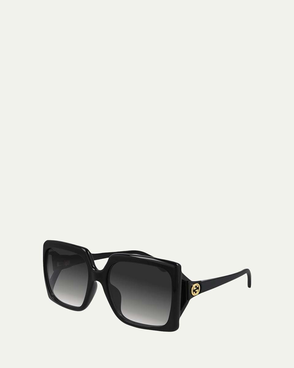 Oversized Square Injection Plastic Sunglasses